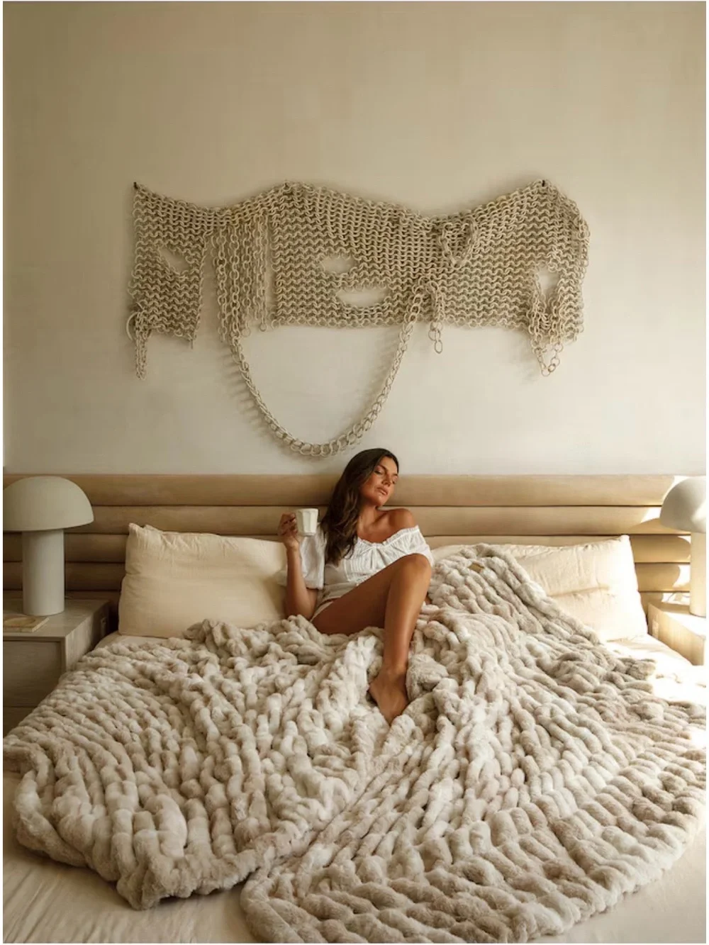 Lola Blankets x TEZZA in Coco Butter (NWT) - Picture 3 of 11